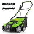 thumbnail image 1 of Costway 16-Inch Electric Dethatcher & Scarifier 15A 2-In-1 Lawn Dethatcher Green, 1 of 10