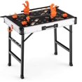 IRONMAX Folding Work Table, 2in1 Heavy Duty Workbench & Sawhorse w/ 2