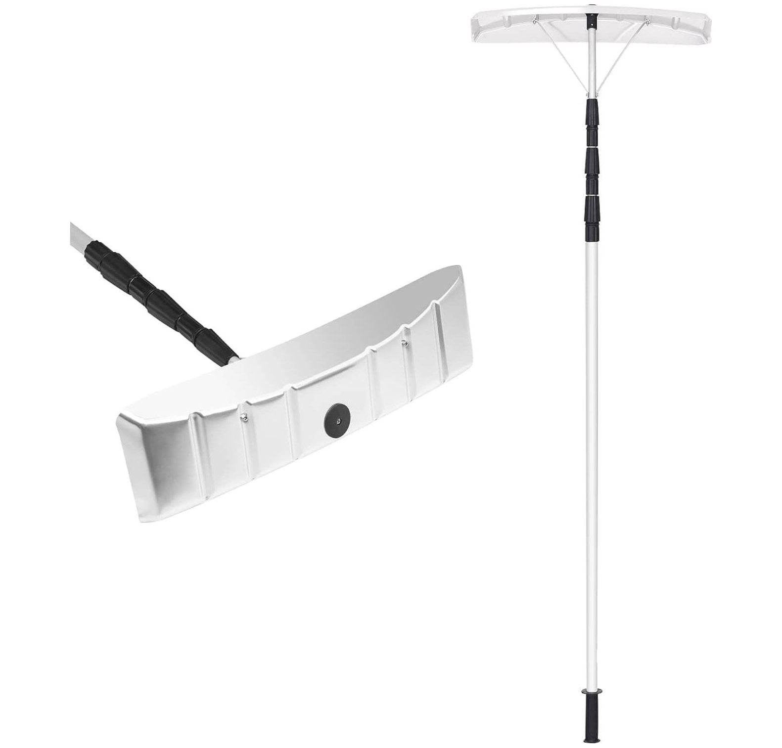 IRONMAX Telescoping Snow Roof Rake, 21FT Lightweight Aluminum Snow