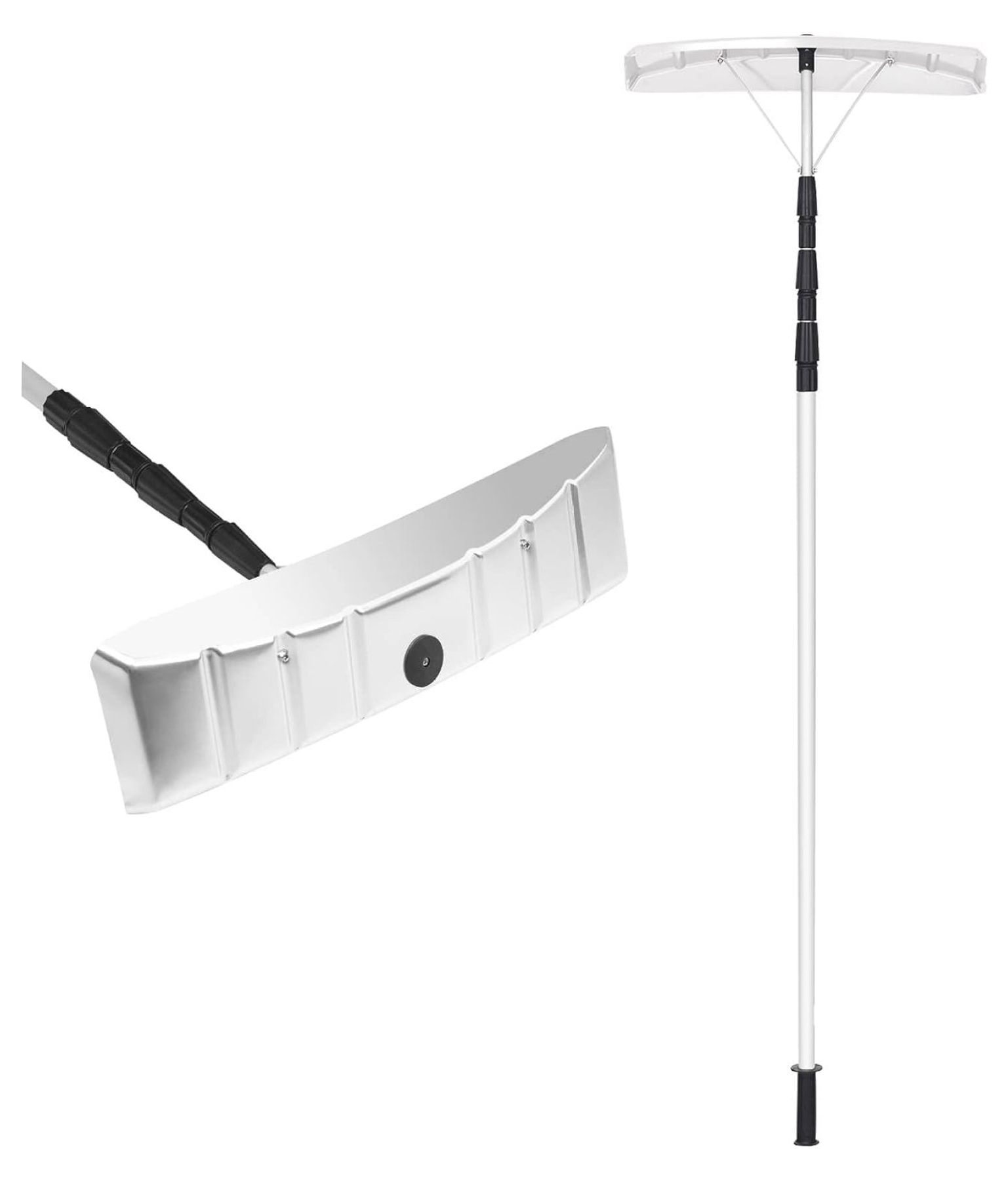IRONMAX Telescoping Snow Roof Rake, 21FT Lightweight Aluminum Snow
