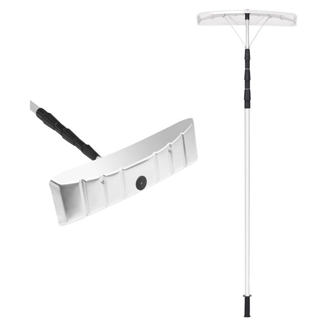 IRONMAX Telescoping Snow Roof Rake, 21FT Lightweight Aluminum Snow