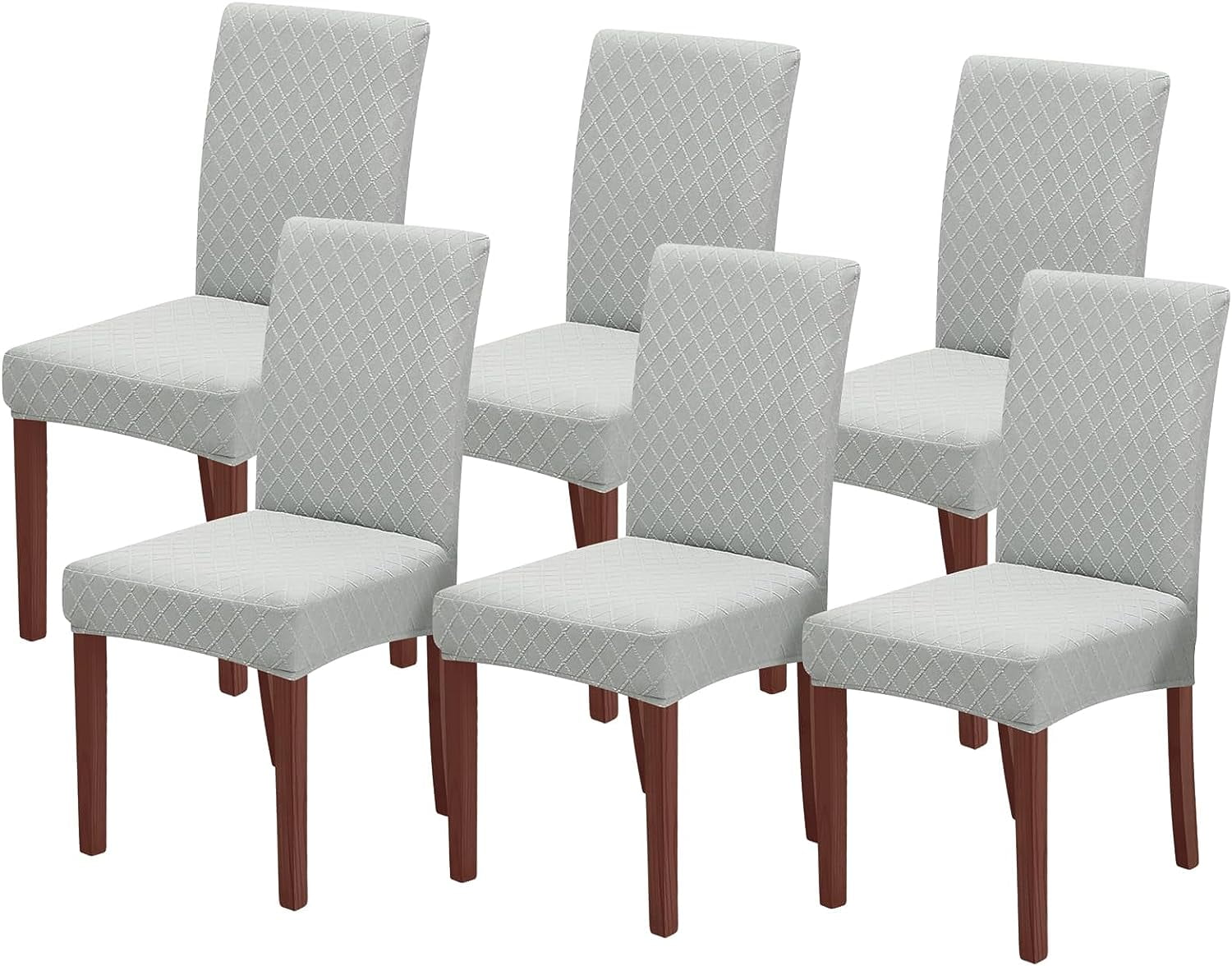 IROOM Chair Covers for Dining Room Set of 6,Dining Chair Slipcover Jacquard Stretchable for