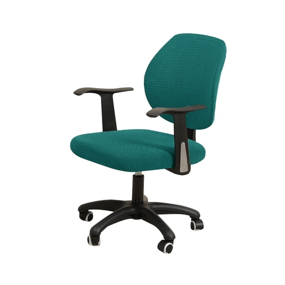 IROOM Office Chair Cover Water Resistant Stretch Jacquard Elastic Covers 2 Piece for Desk Computer Chair Slipcover Stretchable