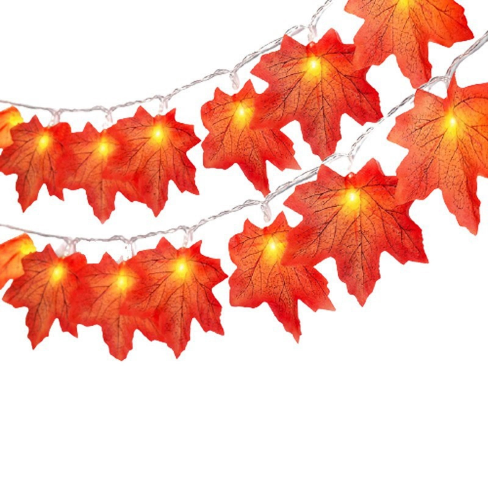 2 Pack Fall Garland Maple Leaf, 5.9Ft/Piece Hanging Vine Garland Artificial Autumn Foliage Garland Thanksgiving Decor for Home Wedding Fireplace Party Christmas