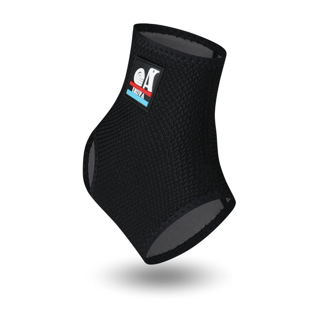 Irufa AN-SF-01 3D Breathable Latex-Free Ankle Sleeve Support Brace Stabilizer, Black, XXL, 1 Count