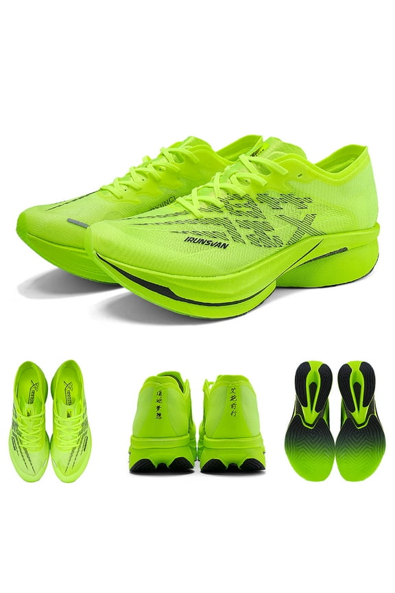 AiYing 1.0 Professional Carbon Plate Running Shoes Ultra-light Rebound Sneakers Stable Support Shock-relief Marathon Running Racing Shoes for Men