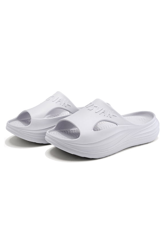 Cloud Slippers Recovery Sandals Arch Support Non-Slip Thick Cushion Summer Outdoor Breathable Soft Bottom After Competition Reduces Stress Sport Slides for Men