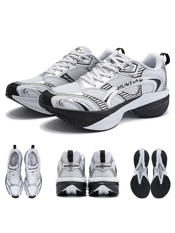 DEPTH DEEP 1.0 Full length Carbon Plate Breathable Anti slip Lightweight Shock Absorbent Rebound Running Shoes for Men's and Women's Shoes Retro Fashion Trendy Shoes