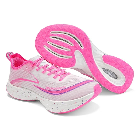 IRUNSVAN Flying Electric 2.0 Full Palm Carbon Plate Cushioning Marathon Running Shoes for Men Anti-slip Ultra-light Rebound Athletic Male Sneakers