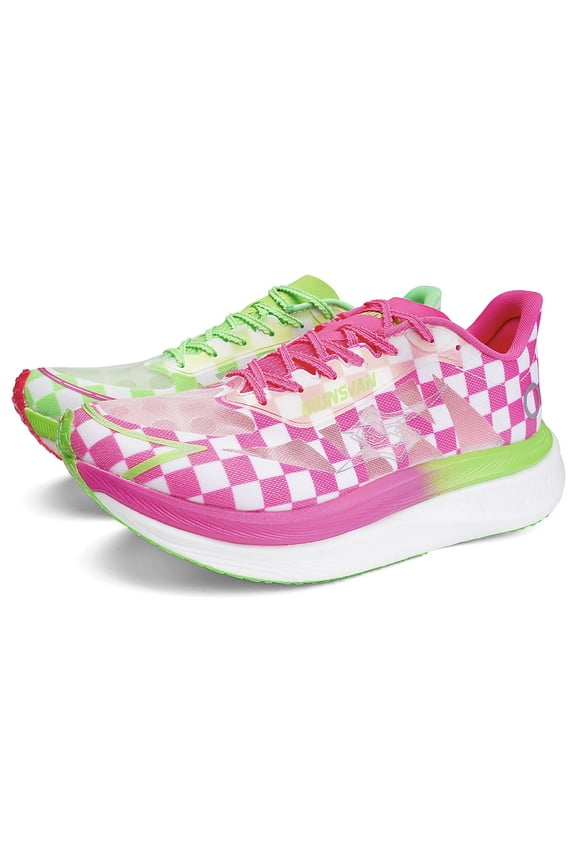 RED SCALES TOP 1.0 Professional Carbon Plate Marathon Running Shoes For Women Breathable Athletic Training Shoes Outdoor Waterproof Skid-Proof Stink Sport Sneakers Men