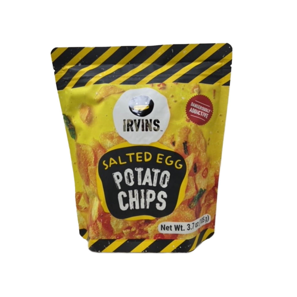 IRVINS Salted Egg Potato Chips Crisps 105g - Walmart.com