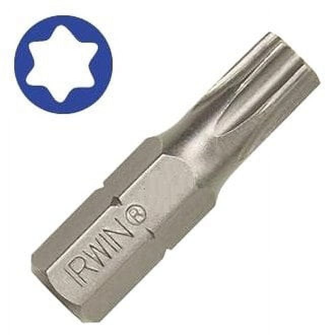 IVY Classic 200-Pack T10 Torx Insert Bits - 1" Long, Impact Rated, S-2 Tool Steel, Rockwell 60-62 Hardness