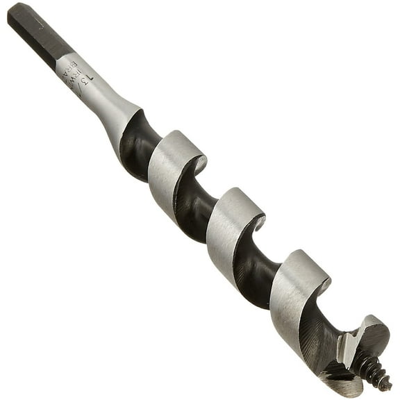 IRWIN 49913 Power Drill Auger Bit, 13/16 in Dia, 7-1/2 in OAL, Auger Bit, Solid Center Flute, 1 -Flu