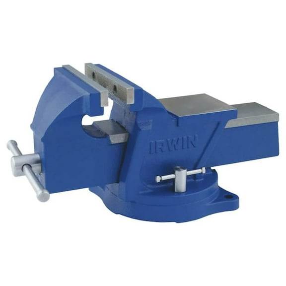 IRWIN 6" Heavy Duty Multi Use Work Bench Vise w/ Swivel Base & Long Barrel