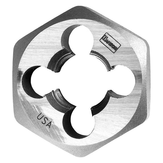 IRWIN 6618 - 4 mm-0.75 Hanson Metric HCS Solid Hexagon Die