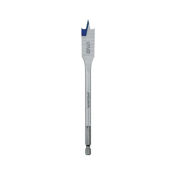 IRWIN 88810 Spade Drill Bit, Flat Flute, Hex Shank, 1/4 in Dia Shank