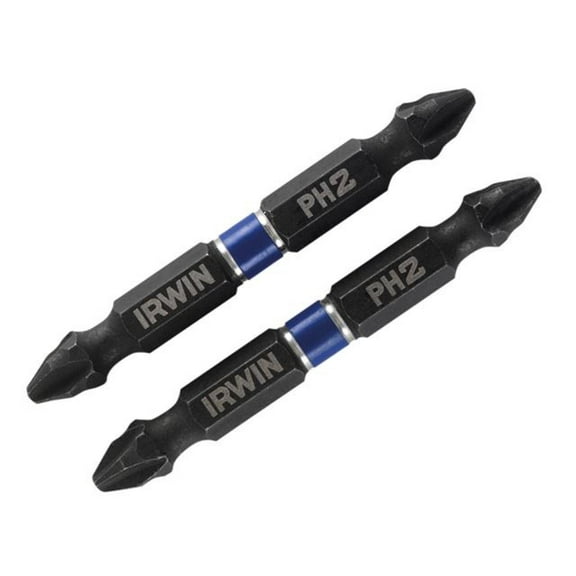 IRWIN - Impact Double-Ended Screwdriver Bits Phillips PH2 60mm (Pack 2)