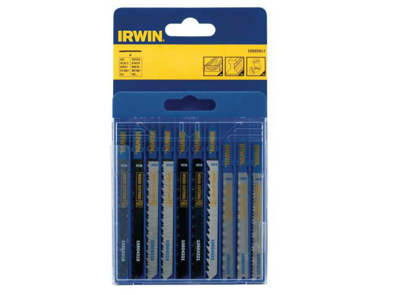 IRWIN - Jigsaw Blade Set Assorted 10 Piece Set