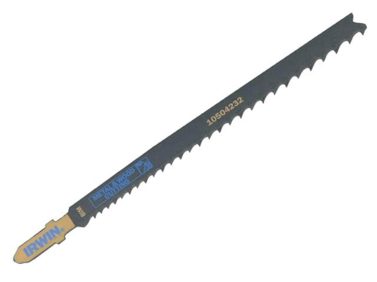IRWIN - Jigsaw Blades Metal & Wood Cutting Pack of 5 T345XF