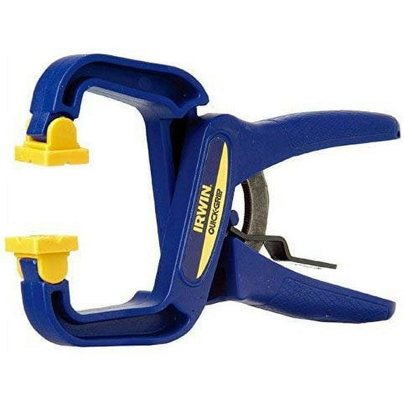 IRWIN Quick-Grip Handi-Clamp Quick Clamps - Adjustable Metal - 4-Inch Blue