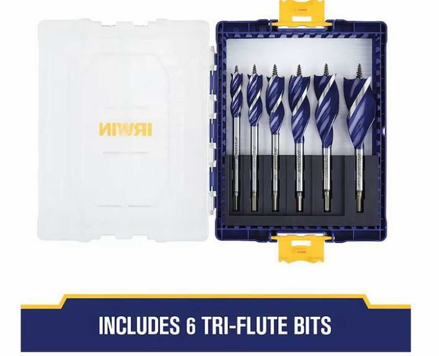 IRWIN SPEEDBOR 6-Piece x 6-in Woodboring Tri-flute Drill Bit Set