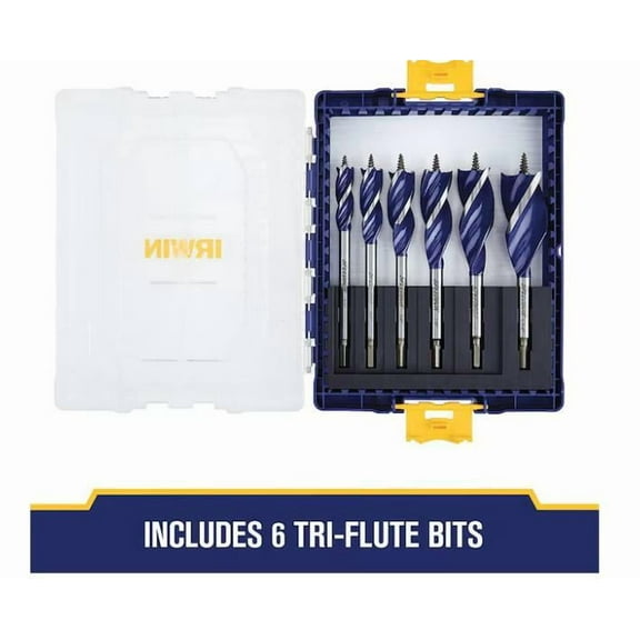 IRWIN SPEEDBOR 6-Piece x 6-in Woodboring Tri-flute Drill Bit Set