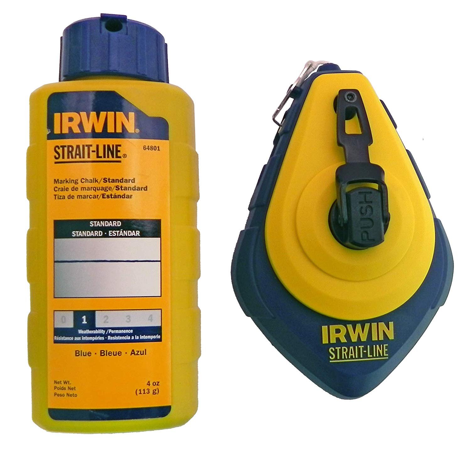 Irwin 100-Foot Chalk Line Reel For Construction & Marking
