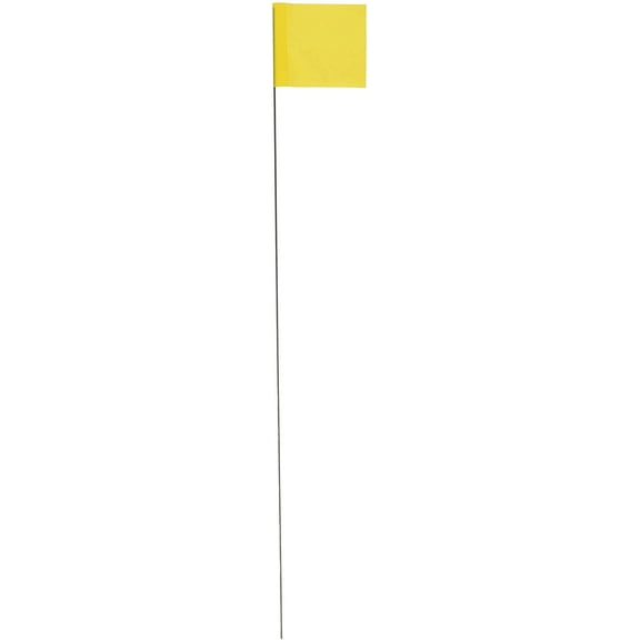 IRWIN Tools Stake Flags, 2.5-inch by 3.5-inch by 21-inch, Yellow, 100-pack 2034205