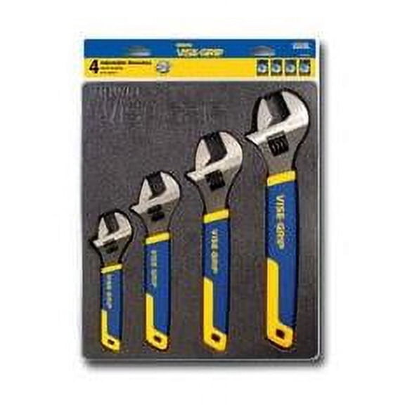 IRWIN VISE-GRIP Adjustable Wrench Set, 4 Piece, 2078706