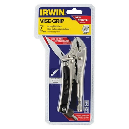 Irwin Vise-Grip 5 in. Steel Curved Jaw Multi-Tool Pliers Silver 1 pk
