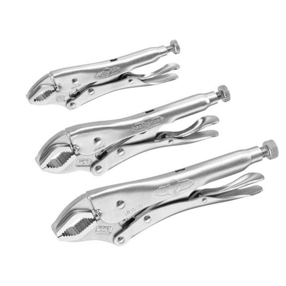 IRWIN Vise-Grip - Curved Jaw Locking Pliers Set of 3 (5CR/7CR/10CR)