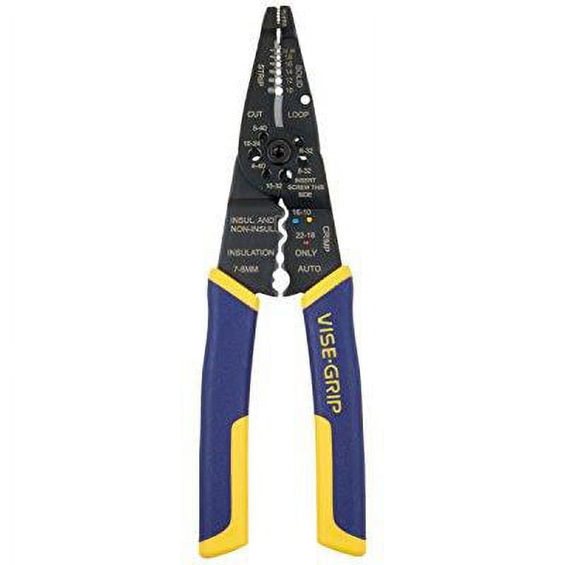 IRWIN ViseGrip Wire Stripping Tool / Wire Cutter, 8Inch (2078309