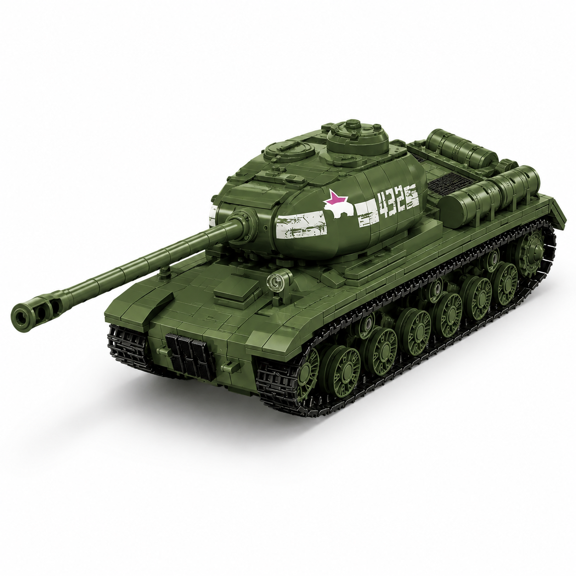 IS-2 Tank Building Set, 1402 Piece Heavy Army Tank Model Kit For Adults And Collectors