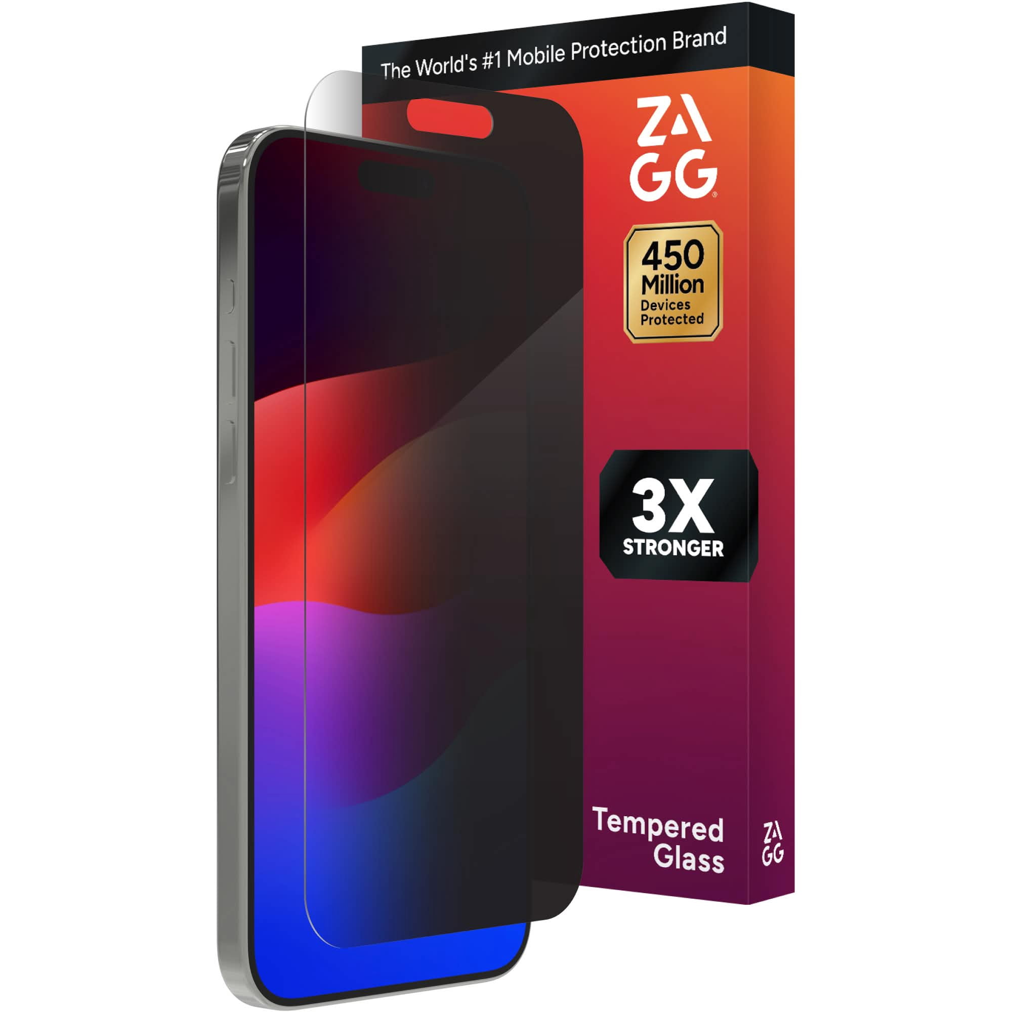 ZAGG InvisibleShield  Apple iPhone 15 Pro Max Glass Shield Privacy Screen Protector, Easy Installation with Precise Inst