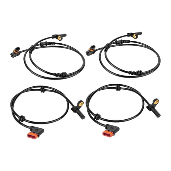 ISA 4 Front & Rear ABS Wheel Speed Sensor for 2007-2009 Mercedes-Benz S500 V8 5.5L Replacement for ALS1898 ALS1897