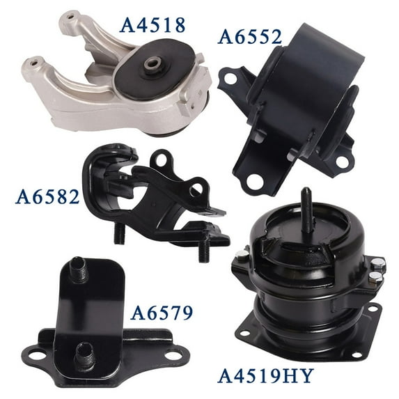 ISA Engine Motor and Trans Mount For Honda 1999 2000 2001 2002 2003 2004 Odyssey 3.5L V6 Replacement for A4519HY A4518 A6552 A6582 A6579 Set of 5