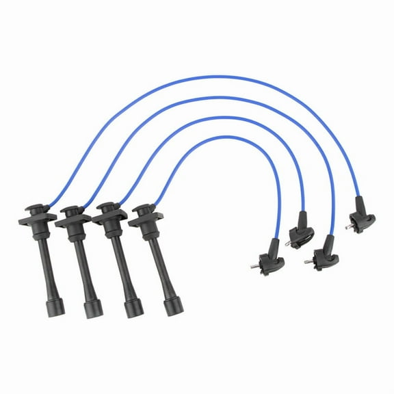 ISA Blue 5mm Spark Plug Wire Set For Toyota Geo Corolla Celica Paseo Prizm 1992-1997 l4 1.5L 1.6L 1.8L Replacement for 8128 TE41 RCTE41