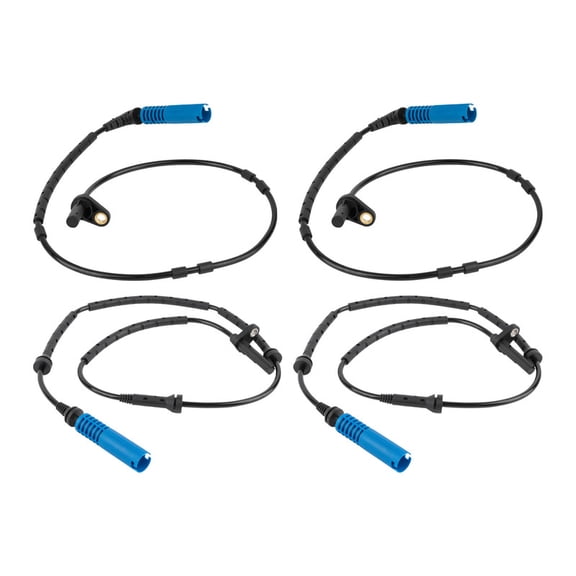 ISA Front Rear Left & Right ABS Wheel Speed Sensor for 2004-2010 BMW X3 l6 2.5L 3.0L Replacement for ALS441 ALS455 Set of 4