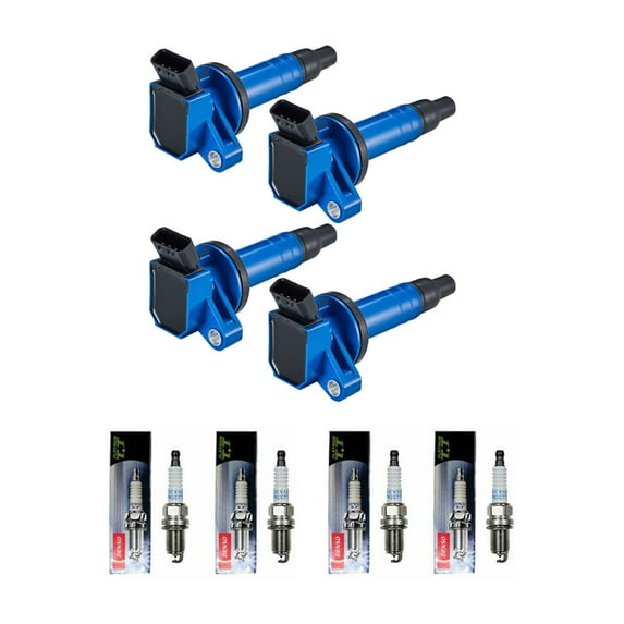 ISA High Performance Ignition Coils and Denso Platinum Spark Plugs Compatible with Toyota 2005 2006 Corolla UF247