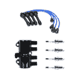 thumbnail image 1 of ISA Ignition Coil, 4 NGK Spark Plugs and Wireset Compatible with 2005 Chevrolet Optra Base Wagon 4-Door 2.0L 1998CC 122Cu. In. l4 GAS DOHC Naturally Aspirated Replacement for UF356, 1 of 1