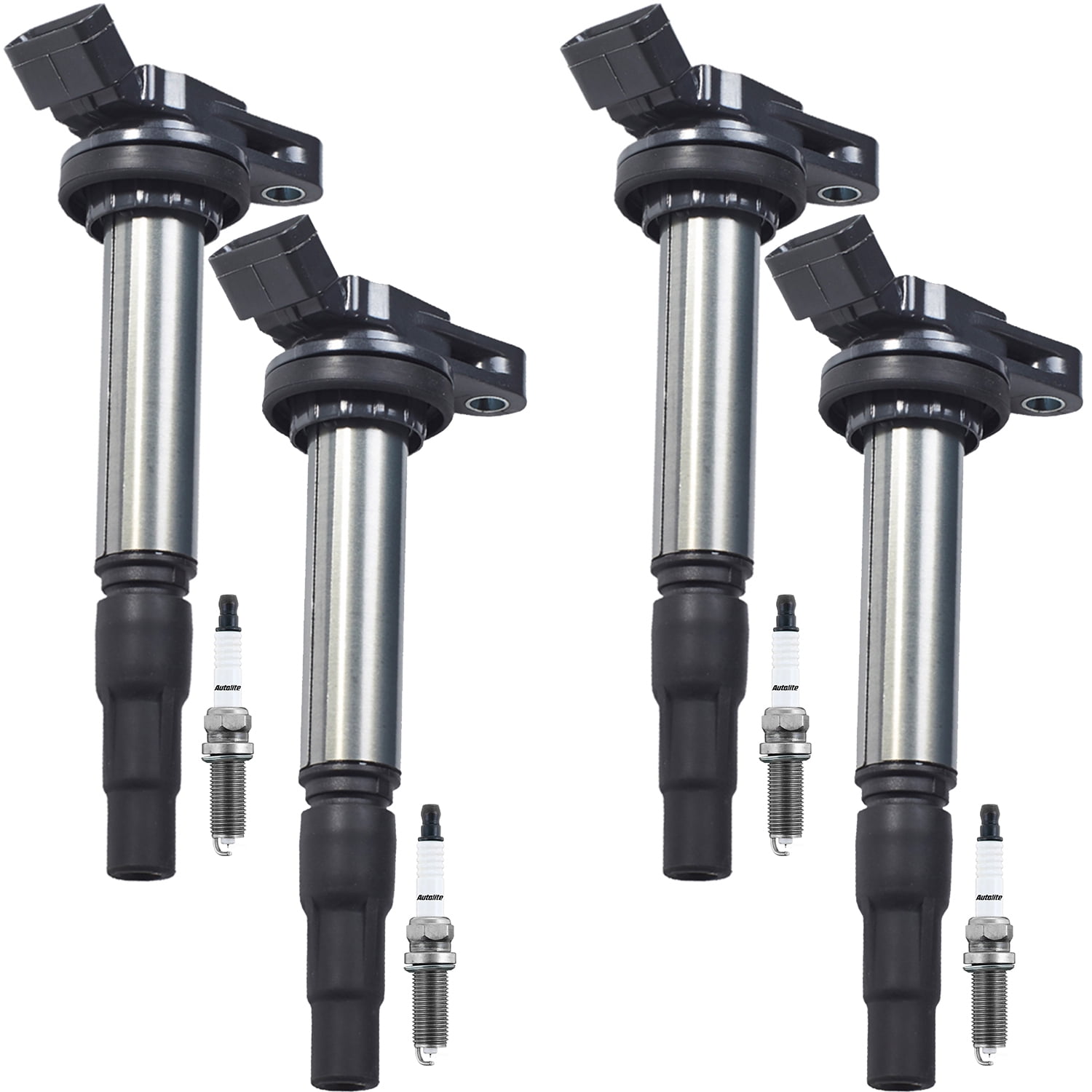 ISA Ignition Coil and Autolite Spark Plug Compatible with Toyota CHR Corolla Lexus CT200h UF596