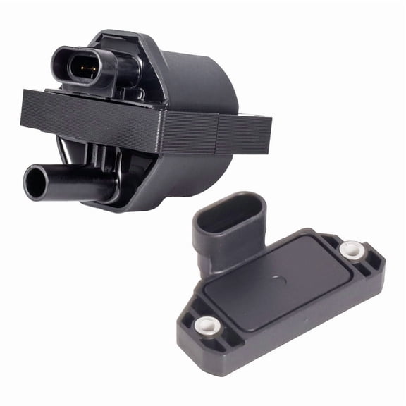 ISA Ignition Coil and Module System Compatible with GMC Chevy Chevrolet Pontiac Express 1500 Safari Savanna Silverado Sonoma Blazer Jimmy S10 4.3L 5.0L V8