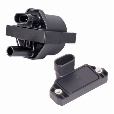 ISA Ignition Coil and Module System Compatible with GMC Chevy Chevrolet Pontiac Express 1500 Safari Savanna Silverado Sonoma Blazer Jimmy S10 4.3L 5.0L V8
