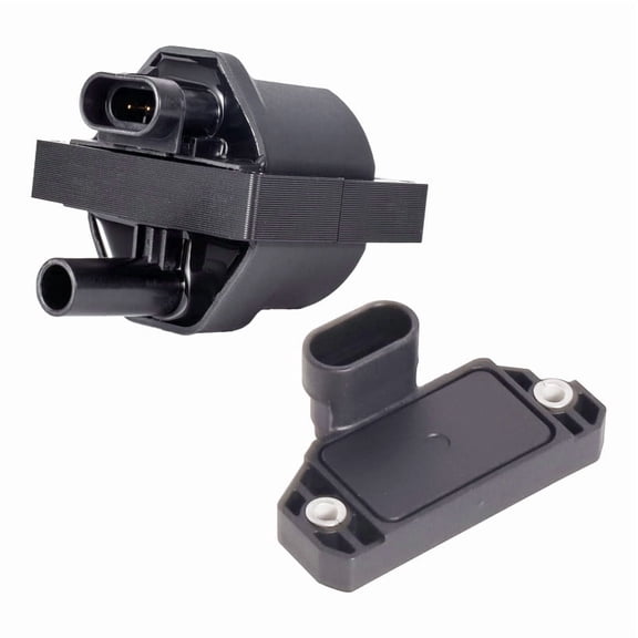 ISA Ignition Coil and Module System Compatible with GMC Chevy Chevrolet Pontiac Express 1500 Safari Savanna Silverado Sonoma Blazer Jimmy S10 4.3L 5.0L V8
