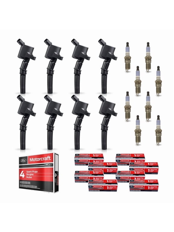 ISA Ignition Coil and Motorcraft Spark Plug Compatible with Ford F150 Expedition 5.4L V8 FD503 SP479 Set of 8
