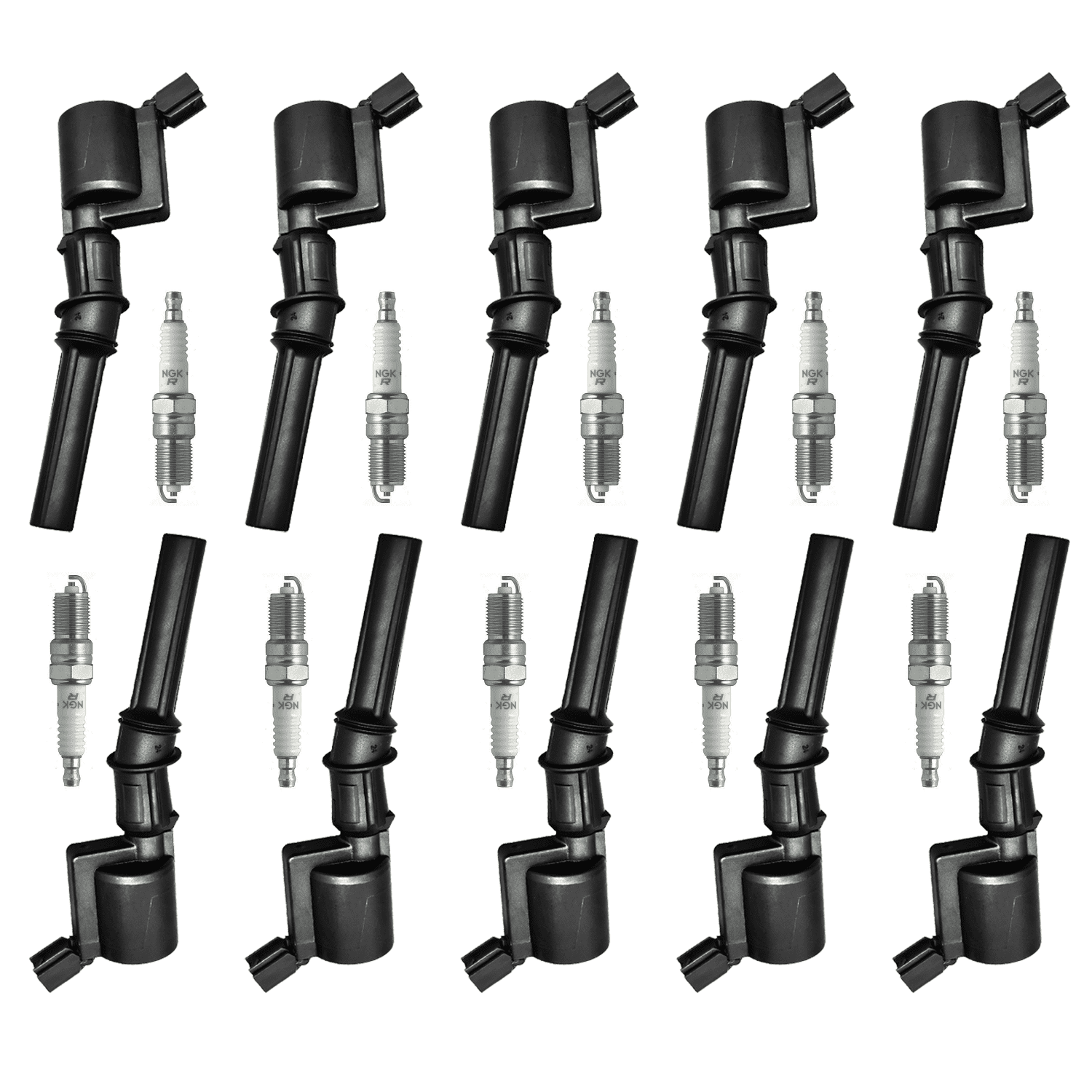 ISA Ignition Coil and NGK Spark Plug Compatible with Lincoln Town Car ...