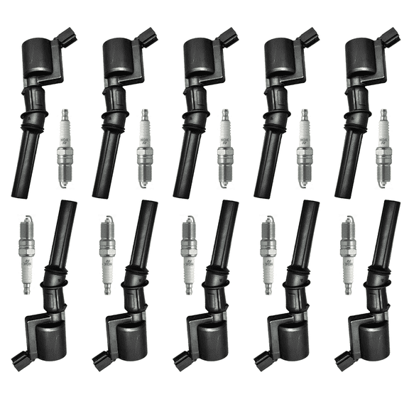 ISA Ignition Coil and NGK Spark Plug Compatible with Lincoln Town Car Ford Mustang 4.6L V8 FD503 Fits select: 2004 FORD F150 SUPERCREW, 1997-2003 FORD F150
