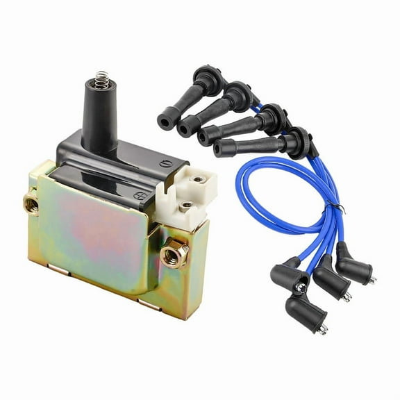 ISA Ignition Coil & Spark Plug Wire Set For 1994-1997 Acura Integra 1.8L 1997-1998 Honda CR-V 2.0L Replacement for UF89 8041 RCHE82