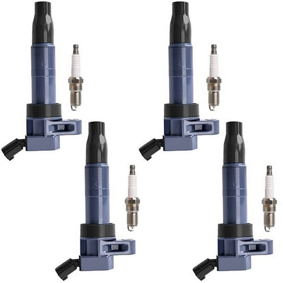 ISA Ignition Coil and Autolite Spark Plug Compatible with Kia Sportage Hyundai Tucson Sonata UF611