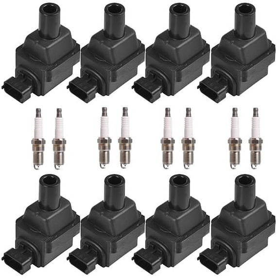 ISA Ignition Coil and Autolite Spark Plug Compatible with Mercedez-Benz S420 S500 SL500 4.2L UF352